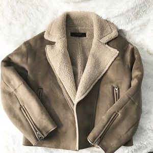 Zara Suede & Sherpa Jacket 🤎